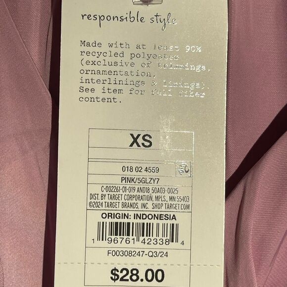 A New Day Size XS Pink Ruffle Blouse - Picture 7 of 7